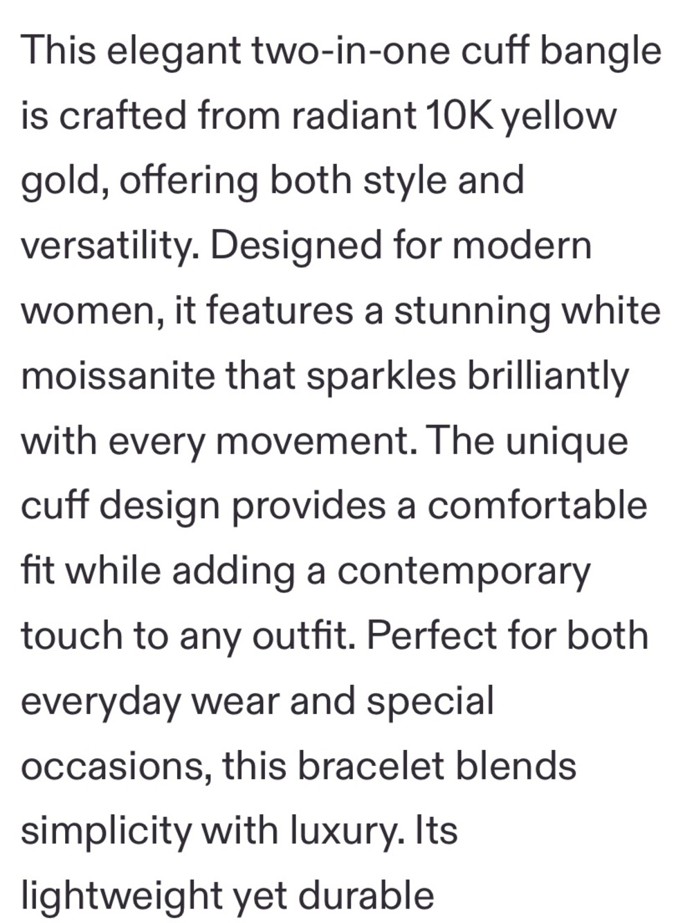 Gorgeous Gold vermeil & moissanite Hook Bracelet! - Picture 10 of 10